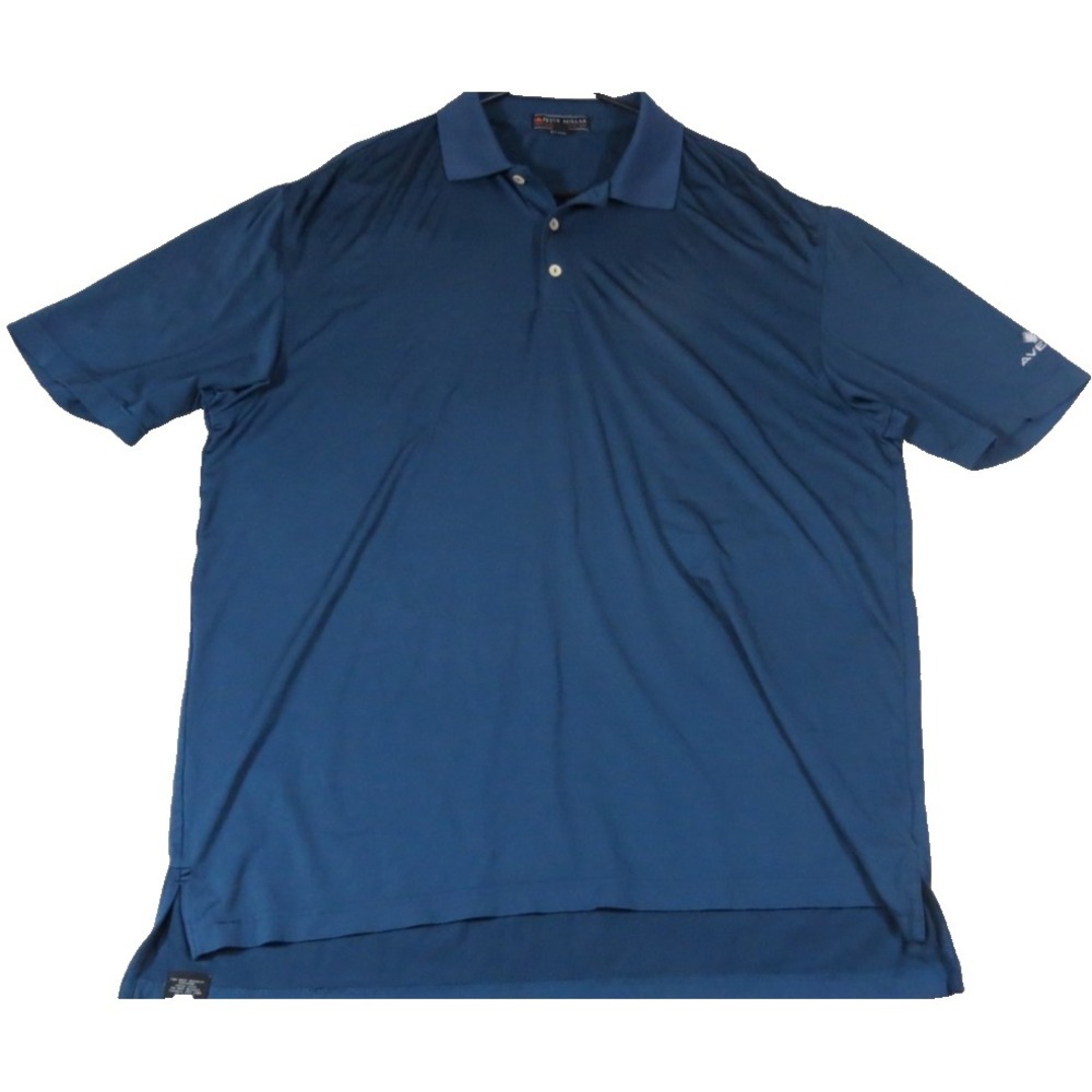 Peter Millar Summer Comfort Polo Shirt Men XL Blue Solid Golf Performance Preppy
